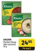Knorr Packet Soup (All Variants)-For Any 5 x 50g