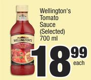 Wellington's Tomato Sauce (Selected)-700ml Each