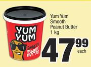 Yum Yum Smooth Peanut Butter-1Kg Each