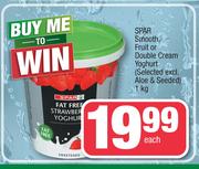 Spar Smooth Fruit Or Double Cream Yoghurt(Selected Excl.Aloe & Seeded)-1Kg Each