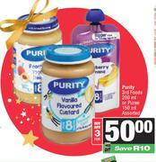 Purity 3rd Foods 200ml Or Puree 150ml Assorted-For Any 3