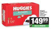 Huggies Dry Comfort Diapers Value Pack Assorted-Per Pack