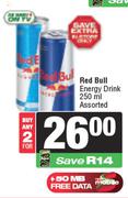 Red Bull Energy Drink Assorted-For Any 2 x 250ml