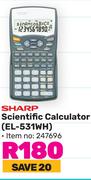 Sharp Scientific Calculator EL-531WH