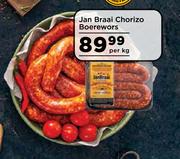 Jan Braai Chorizo Boerewors-Per Kg