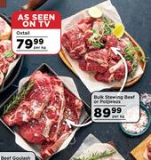 Bulk Stewing Beef Or Potjiekos-Per Kg