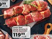 Karan Beef Rump Sosaties & Rump Espetadas-Per Kg