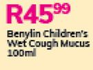 Benylin Children's Wet Cough Mucus-100ml