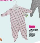 Little One Basic Babygrow Dots Girls (Assorted)