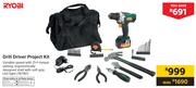 Ryobi Drill Driver Project Kit