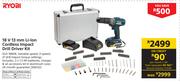 Ryobi 18V 13mm Li-Ion Cordless Impact Drill Driver Kit