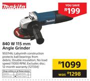 Makita 840W 115mm Angle Grinder