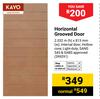 Kayo Horizontal Grooved Door 2032m (h) x 813mm (w) (399291)