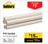 Builders PVC Conduit 4m x 20mm (36017)