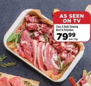 Class A Bulk Stewing Beef & Potjiekos-Per kg