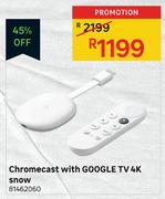 Google TV 4K Snow With Chromecast 