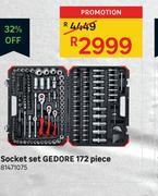Gedore 172 Piece Socket Set