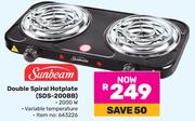 Sunbeam Double Spiral Hotplate SDS-200BB