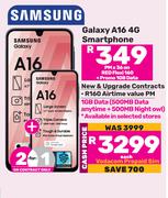2 x Samsung Galaxy A16 4G Smartphone-On Red Flexi 160 + Promo 1GB Data