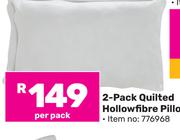 Mainstays 2 Pack Quilted Hollow Fibre Pillows-Per Pack