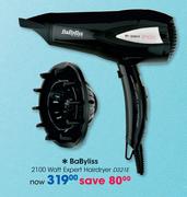 BaByliss 2100 Watt Expert Hairdryer D321E