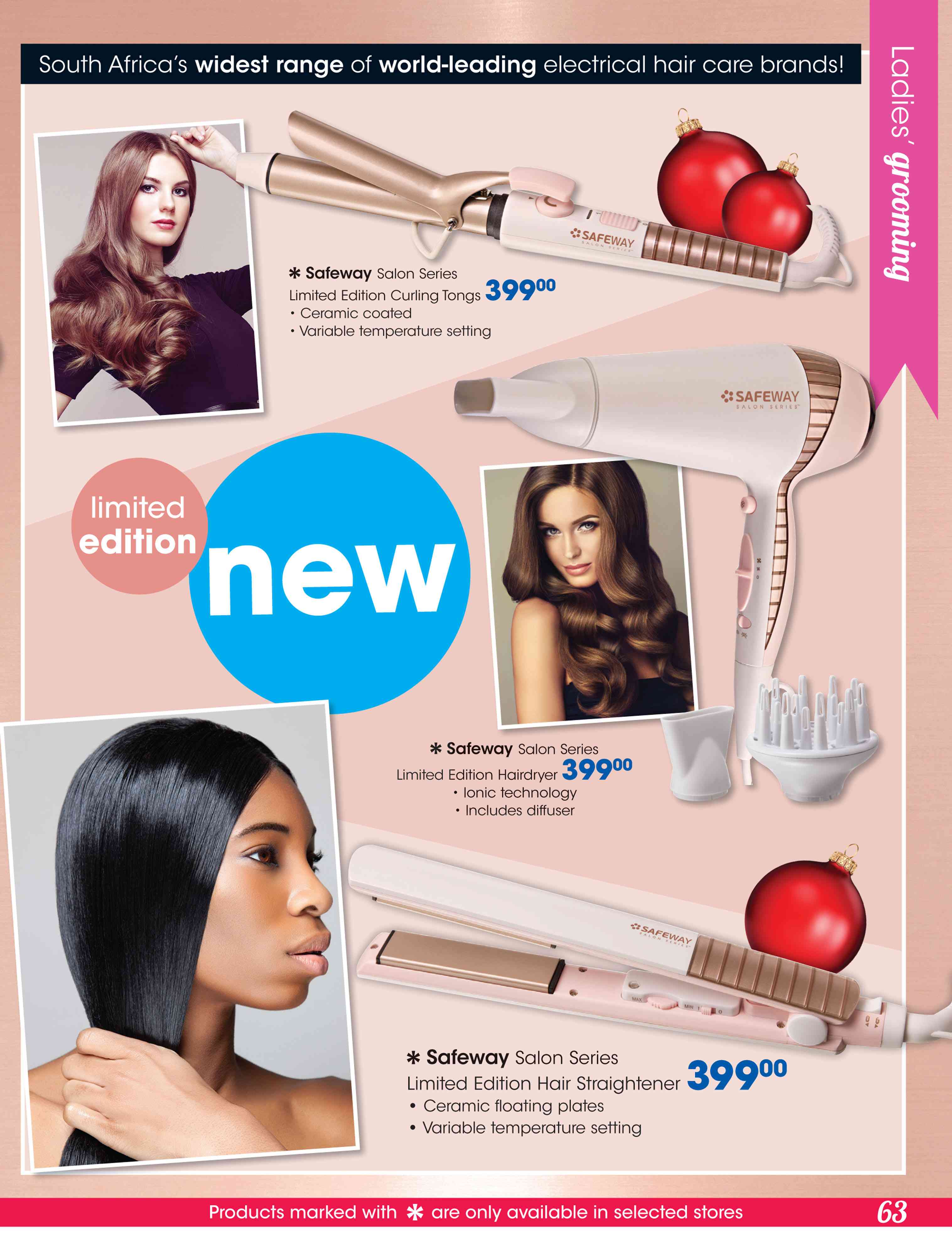 Special Safeway Salon Series Limited Edition Hair Straightener — www ...