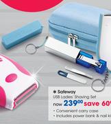 Safeway USB Ladies Shaving Set