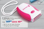 Safeway Battery Operated Ladies Shaver S3801
