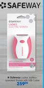 Safeway Ladies Battery Operated Shaver With USB Cable