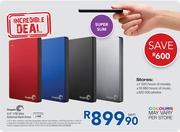 Seagate 2.5" 1TB Slim External Hard Drive-Each