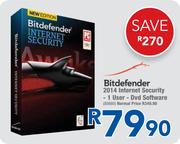 Bitdefender 2014 Internet Security-1 User-DVD Software