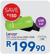 Lexar S33 Jump Drive USB3 32GB