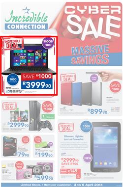 Incredible Connection : Cyber Sale (3 Apr - 6 Apr 2014), page 1