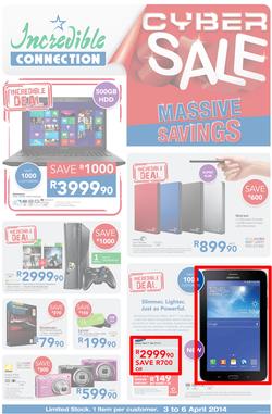 Incredible Connection : Cyber Sale (3 Apr - 6 Apr 2014), page 1