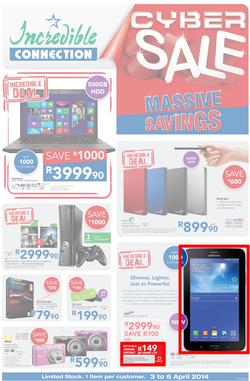 Incredible Connection : Cyber Sale (3 Apr - 6 Apr 2014), page 1