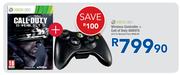 XBOX 360 Wireless Controller Plus Call Of Duty Ghosts