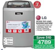 LG 14Kg Silver Top Load Washing Machine T1449TEFT1