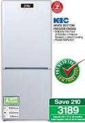 KIC 276L White Bottom Freezer Fridge KBF630/1