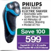 Philips Aqua Touch Electric Shaver AT750