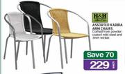 H&H Collection Assorted Kariba Arm Chairs-Each