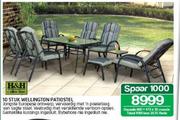 H&H Collection 10 Stuk Wellington Patiostel