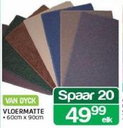 Van Dyck Vloermatte 60x90Cm-Elk