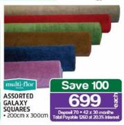 Multi-Flor Assorted Galaxy Squares 200x300Cm-Each