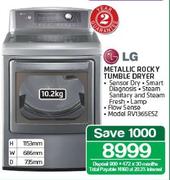 LG 10.2kg Metallic Rocky Tumble Dryer RV1365ESZ