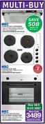KIC 600mm Stainless Steel Cookerhood+580mm Hob+595mm Eye Level/Built In Under Counter Oven