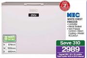 KIC 290Ltr White Chest Freezer KCG300/1