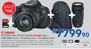 Canon EOS 650D Twin Lens Kit Bundle