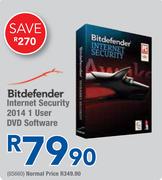 Bitdefender Internet Security 2014 1 Use DVD Software