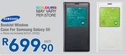 Samsung Booklet Window Case For Samsung Galaxy S5-Each
