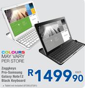 Zaggkeys Pro-Samsung Galaxy Note 12 Black Keyboard-Each
